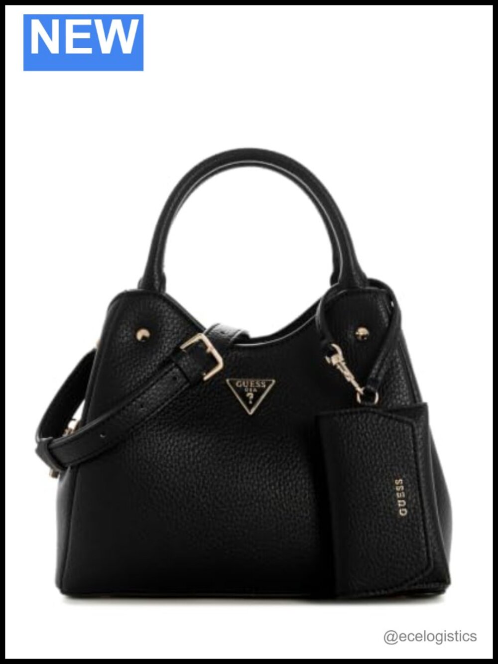 GUESS Lorella Small Girlfriend Tote, Polyurethane, Top Handle